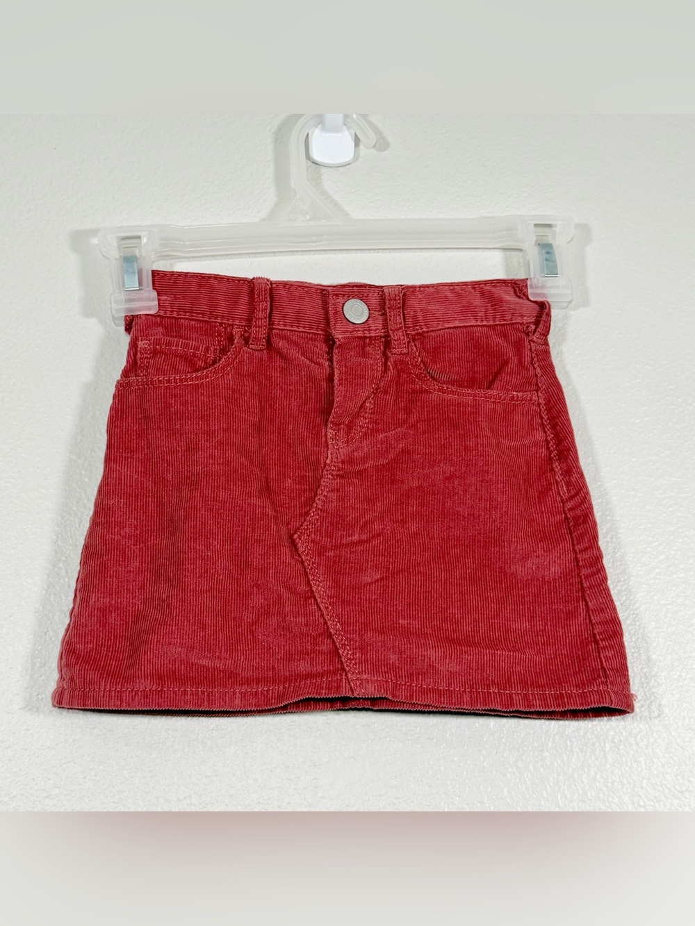 NWOT Old Navy Skirt Corduroy A-Line 100% Cotton Dusty Rose Pink Girl Toddler 3T